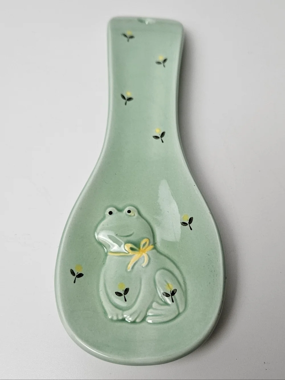 Vintage Otagiri Japan Frog Salt Pepper Set Spoon Rest Kitchen Decor